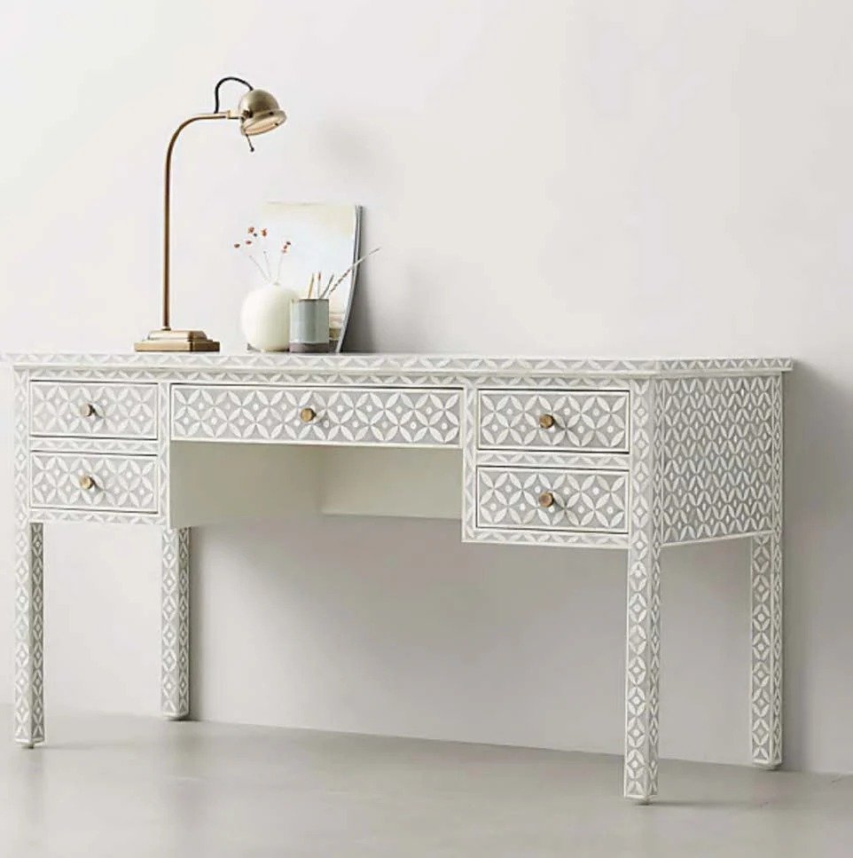 Symphony bone inlay console table By Ashborn furniture - Image 3