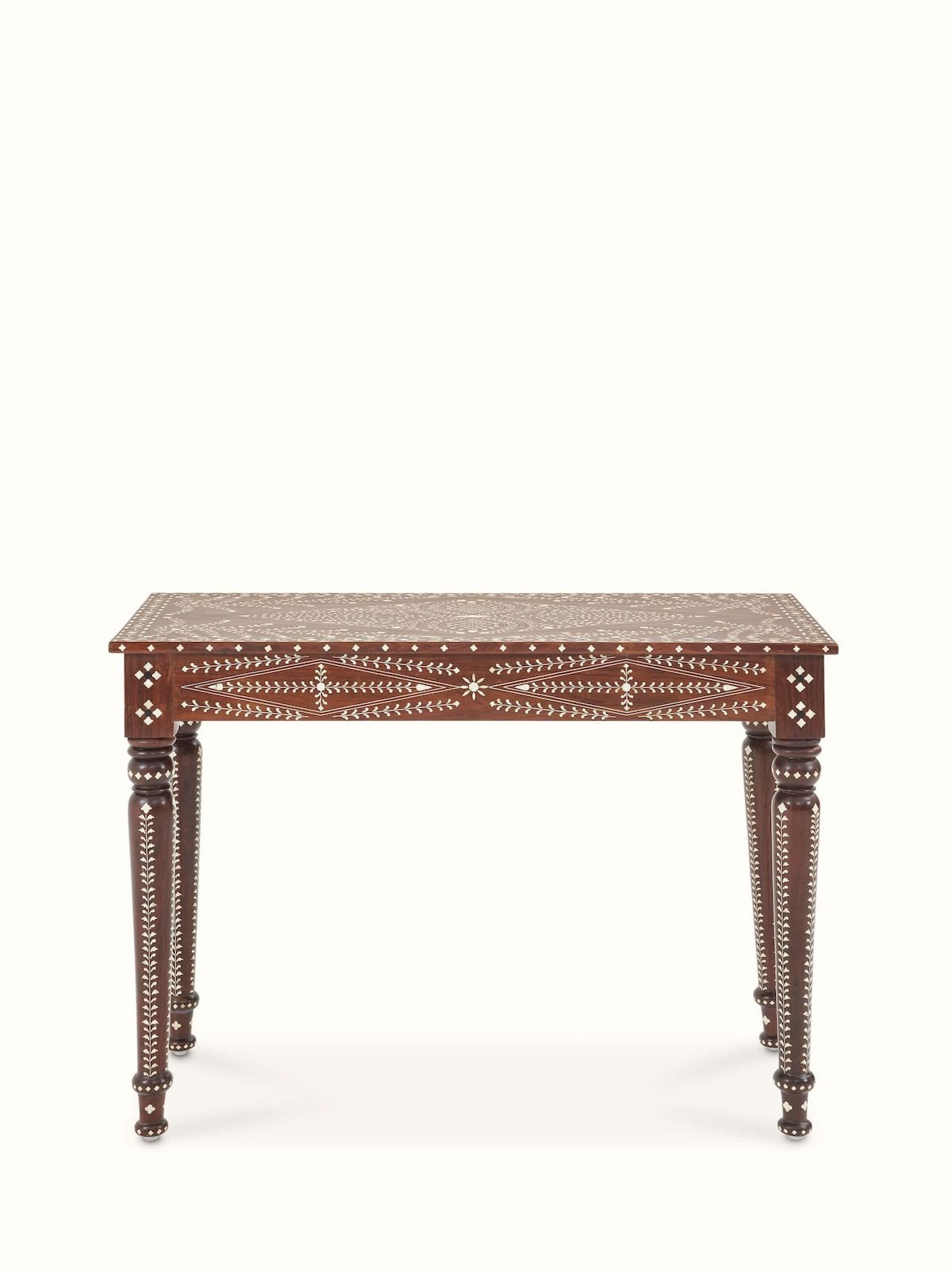 Artisan bone inlay console table by Ashborn furniture - Image 4