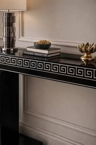 Mosaic bone inlay console table By Ashborn furniture - Image 2
