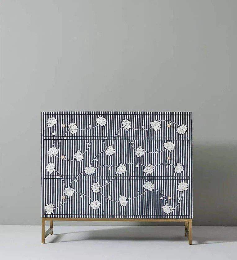 Ivory Blossom bone inlay by Ashborn furniture - Image 3
