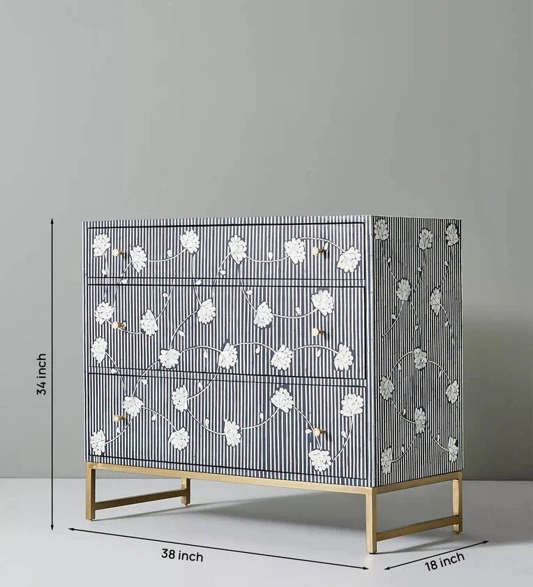 Ivory Blossom bone inlay by Ashborn furniture - Image 4