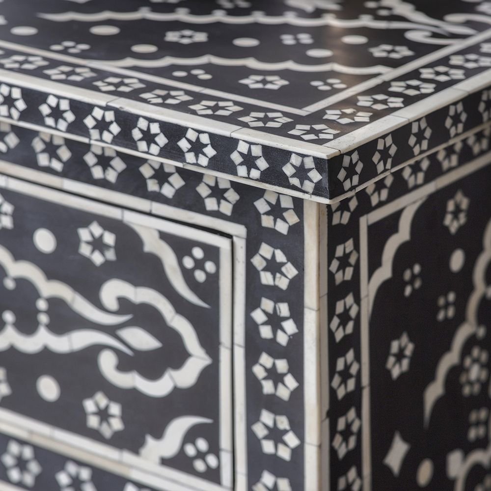 Legacy bone inlay chest of drawer by Ashborn furniture - Image 3