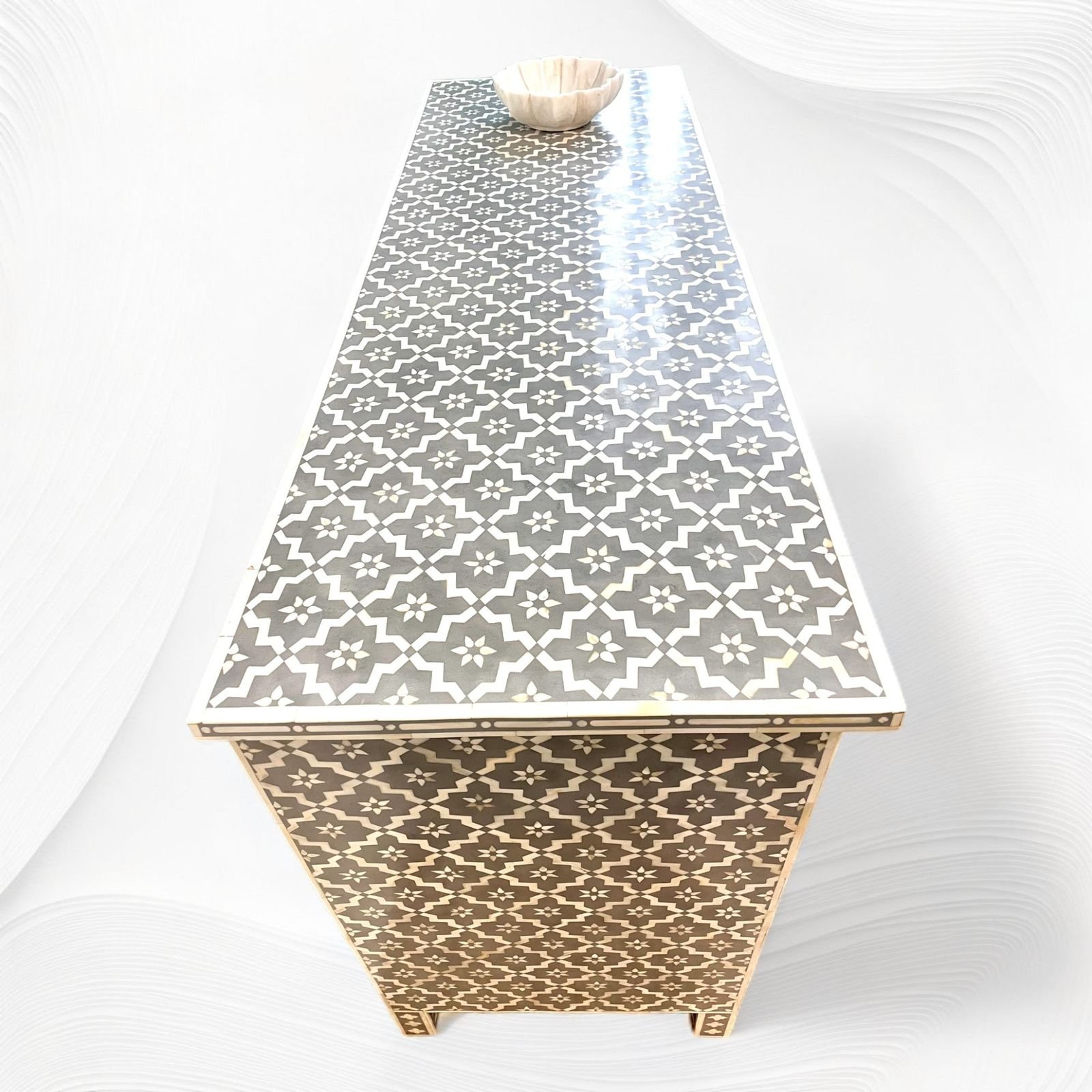 Trellis bone inlay chest of drawer By Ashborn furniture - Image 3