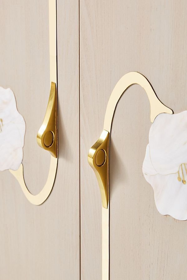 bloom bone inlay bar cabinet by Ashborn furniture - Image 2