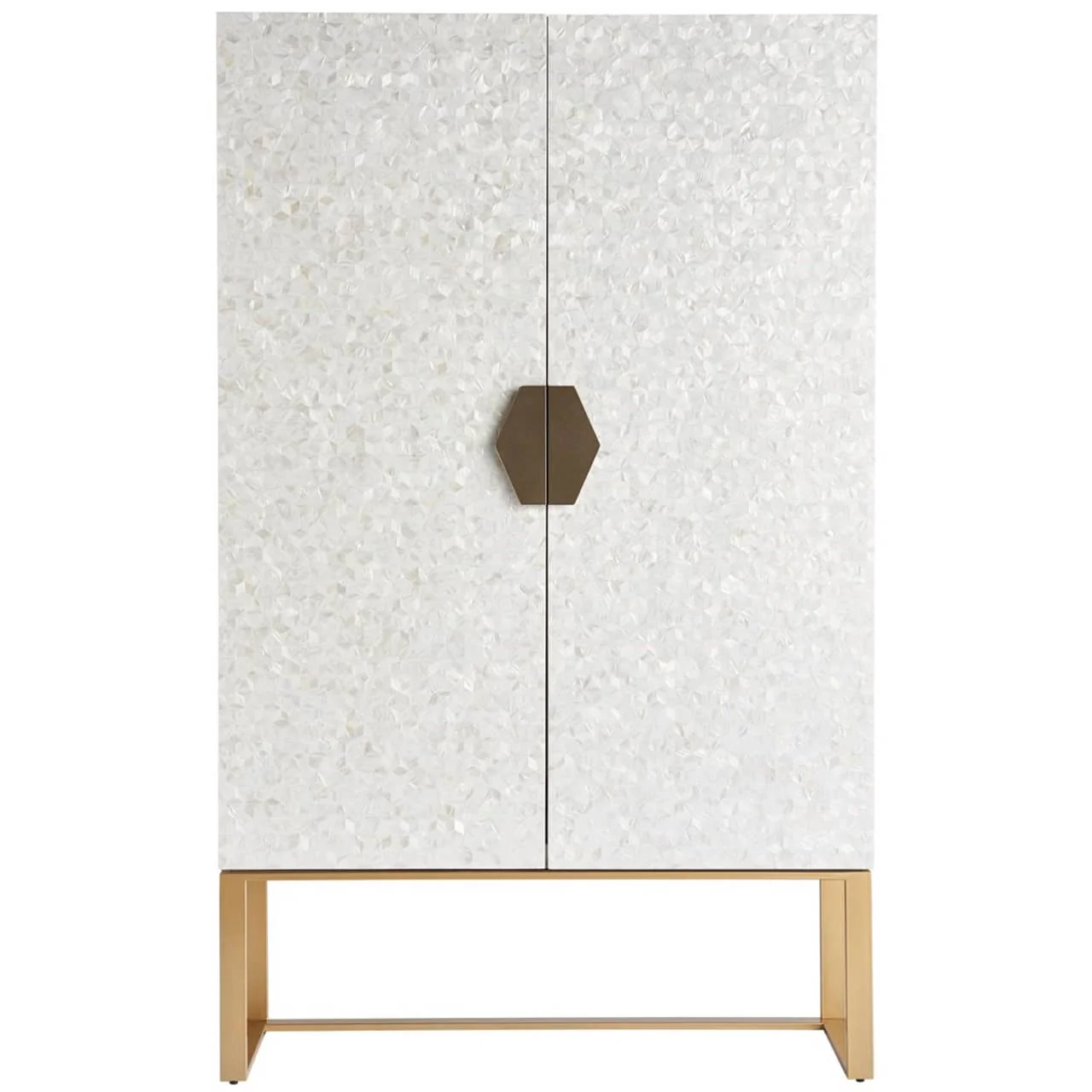 Royale mother of pearl bar cabinet by Ashborn furniture - Image 2