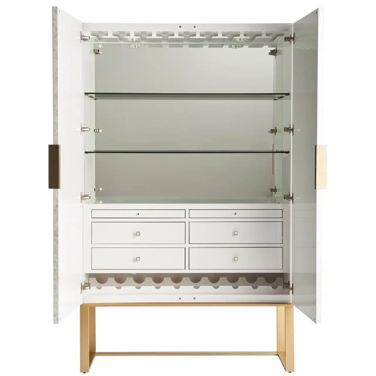 Royale mother of pearl bar cabinet by Ashborn furniture - Image 3