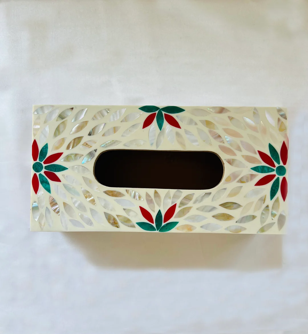 Opulent Pearl Tissue Box BY Ashborn furniture - Image 3