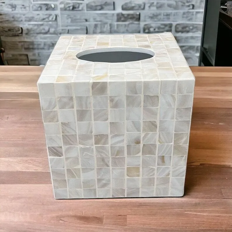  Classic Tiled Square Tissue box by Ashborn furniture - Image 2