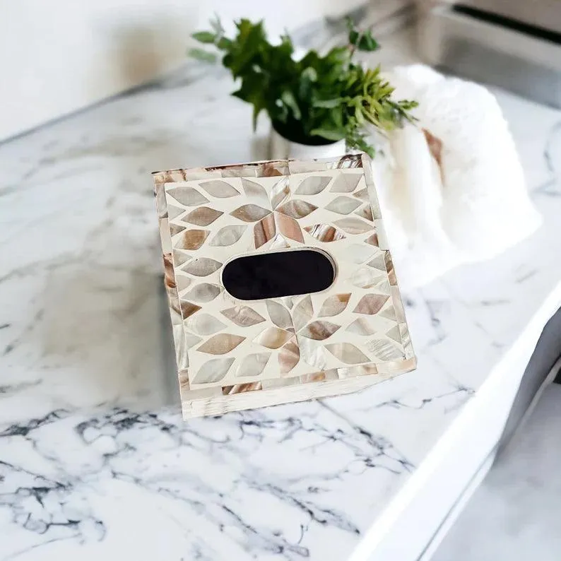 Serenity Herringbone Tissue box By Ashborn furniture - Image 2