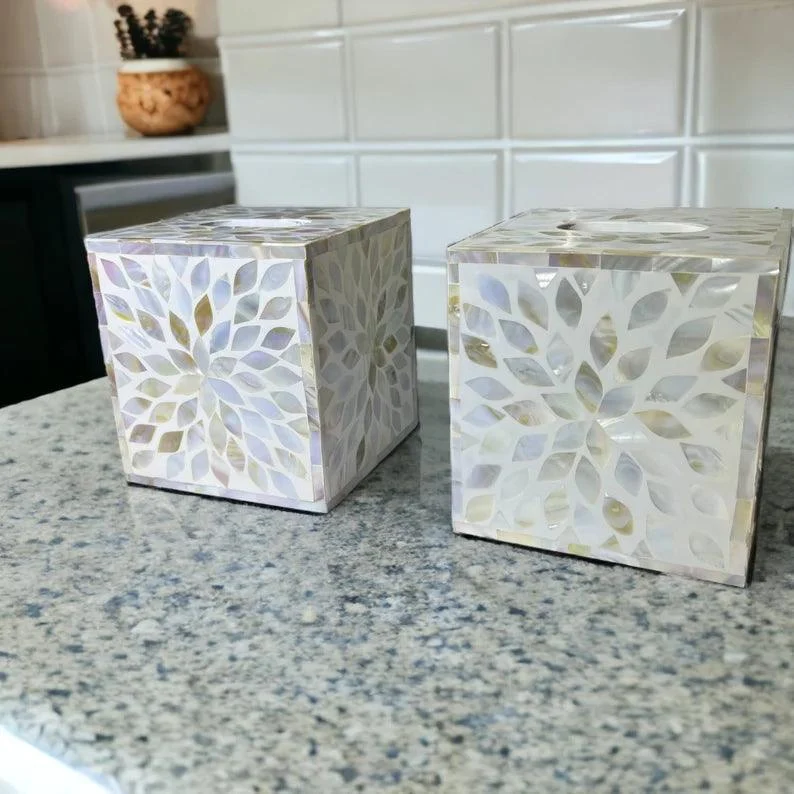Serenity Herringbone Tissue box By Ashborn furniture - Image 4